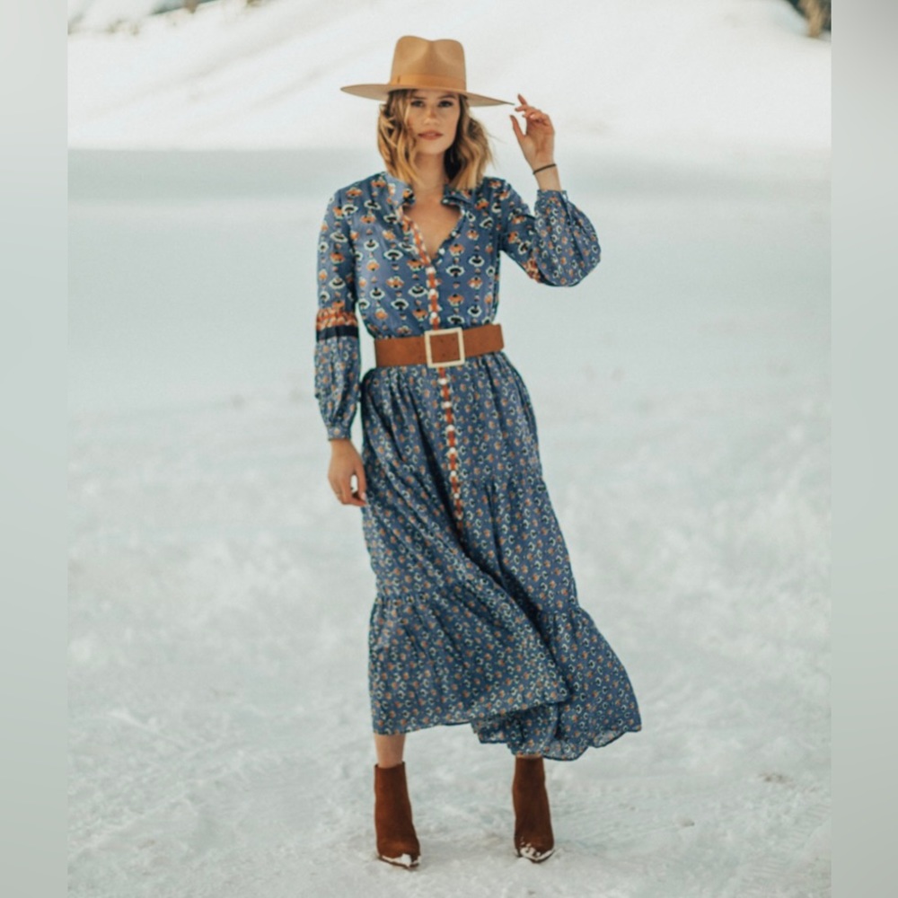 NWOT FREE PEOPLE Papillon Maxi Dress